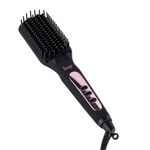Lange Black and Pink Hair Straightening Brush